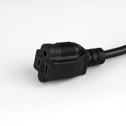 4 Pack 8ft Extension Cord Outdoor Indoor Use 16 AWG Heavy Duty Power Cord 3 Prong SJTW, NEMA 5-15P to NEMA 5-15R, Power Cable for Indoor and Outdoor Extension, ETL Listed thumbnail 5