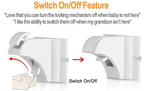 20 Pack Magnetic Cabinet Locks Baby Proofing - Vmaisi Children Proof Cupboard Drawers Latches - Adhesive Easy Installation thumbnail 4