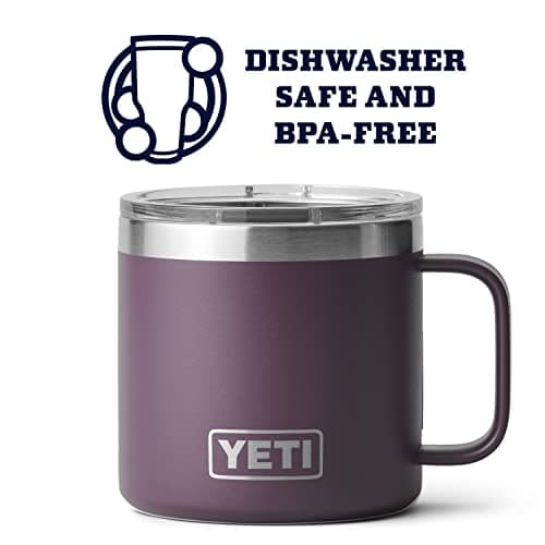 YETI Stainless Steel Rambler Drinking_Cup, Vacuum Insulated, with MagSlider Lid, 14 Ounces, Nordic Purple thumbnail 4