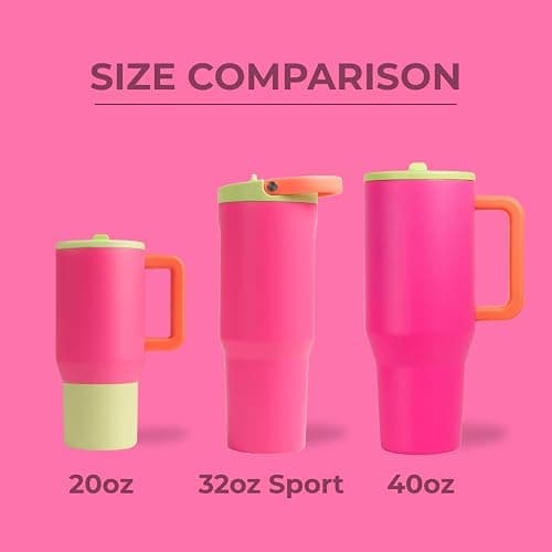 HydroJug Sport - Stainless Steel Tumbler with Straw, Vacuum Insulated, 32oz Leakproof Water Bottle, Ergonomic Design, Reusable, Dishwasher Safe, Rubber Base, Durable for Gym or Outdoors, Orchid thumbnail 5