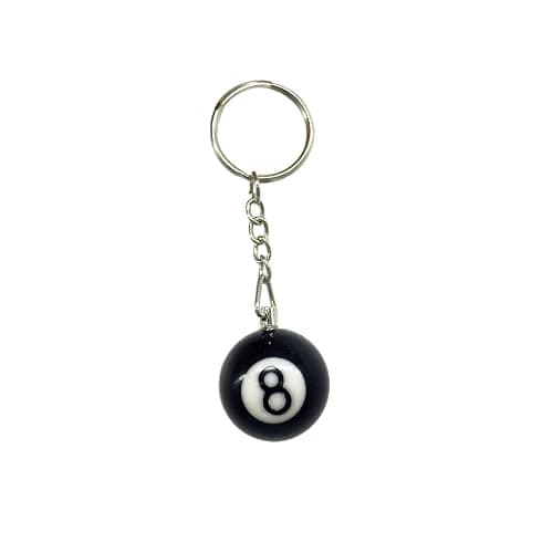 Zittop 1 Pcs 8 Ball Keychain Billiards Ball Keyring Creative Key Chain Charm Keychain for Billiards Birthday Party Supplies - Image 1