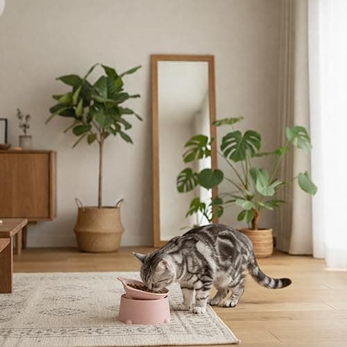 Cat Slow Feeder Bowl, Raised Slow Feeder Cat Bowl for Dry and Wet Food, Elevated Slow Feeder Dog Bowls Small Breed and Puppy, BPA Free Silicone Bowl, Heights Adjustable, Microwave & Dishwasher Safe thumbnail 8