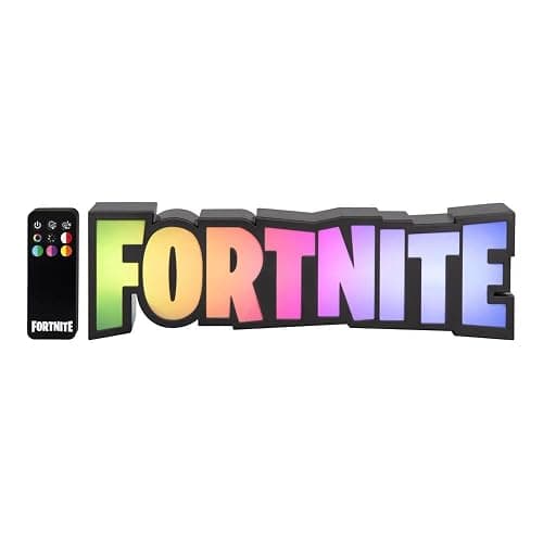Fortnite RGB Colour-Changing Logo Light, Officially Licensed Gaming Lamp with Remote Control, Display on Wall or Desk, USB Powered Home Décor for Gamers | Paladone thumbnail 5