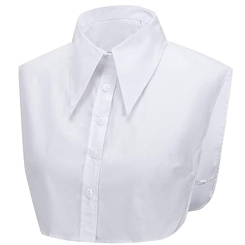 LoudSung Fake Collar Detachable Half Shirt Blouse False Collar Elegant for Women Girls - Image 1