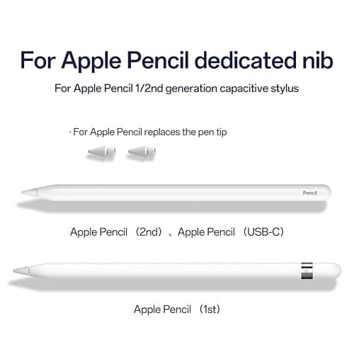 LOVE MEI Replacement Pencil Tips for Apple Pencil Pro,Upgraded Pen Tips fit for Apple 2nd 1st Gen USB-C,Metal Pencil Tips with Storage Case,IPad Pro Pencil Sets thumbnail 4