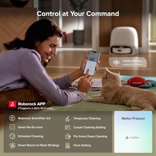 roborock Qrevo Curv 2 Flow Robot Vacuum and Mop, SpiraFlow Real-Time Self-Cleaning Roller Mop, 20,000 Pa, Dual Zero-Tangle System, AI Obstacle Avoidance, Heat-Washes & Dries Mop, Carpet Protection thumbnail 9
