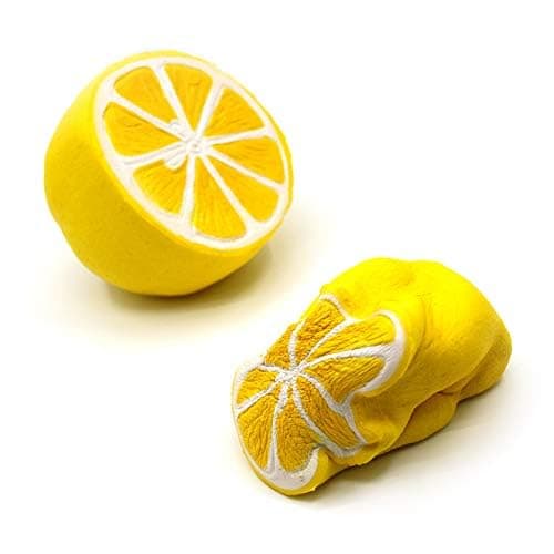Jumbo squishies by Gyoby - Super Soft Squishy Toys Slow Rising Lemon Fruit Anti Stress Fidget - Stress Reliever Squeeze - Soft and Cute Squishies Toy - Squishy Kawaii - for Kids and Adults (Yellow) thumbnail 3