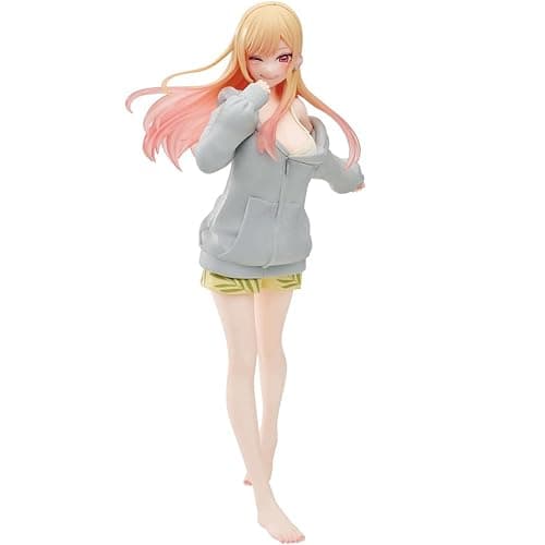 MABAIUDE Kitagawa Marin Figure Anime Dress Up Figure, 19cm Hoodie Ver Marin Kitagawa Statue Model Desktop Decoration Collectible Gifts for Fans - Image 1