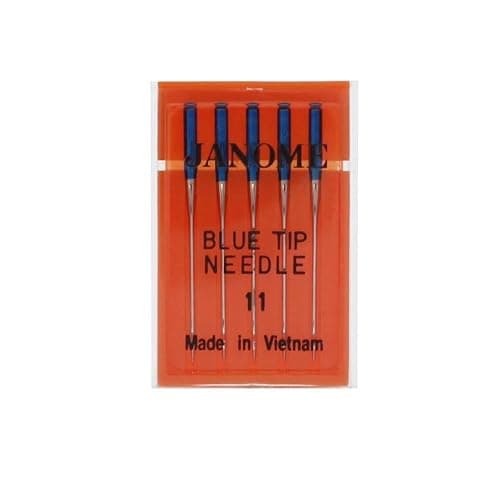 Janome Blue Tip Needles – Size 11 with Oversized Eye for All Janome Models (5-Pack) - Image 1