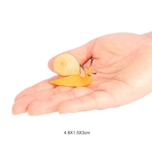 titihuirie 7 Pcs Snail Figurine Miniature Snail Model Realistic Animal Figurines Fairy Garden Micro Landscape Decor thumbnail 10