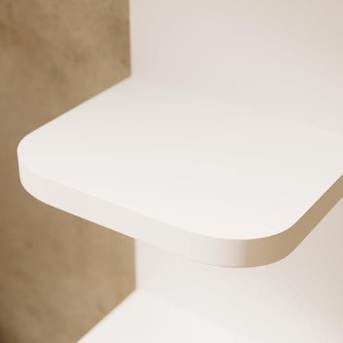 Dhanzoro 7 Tier Wall Shelf Unit – Rounded Corner White Shelf Floating Shelves for Wall Storage, Decorative Display Shelf, Modern Book Shelf for Bedroom, Living Room, Vanity thumbnail 6