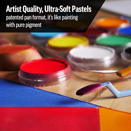PanPastel Artist Pastels by GOLDEN, Pearl Medium Black (Fine), 2.44” / 62mm Pan Diameter, Professional Artist Pastels, Unique Pan Format (cake-like) thumbnail 5