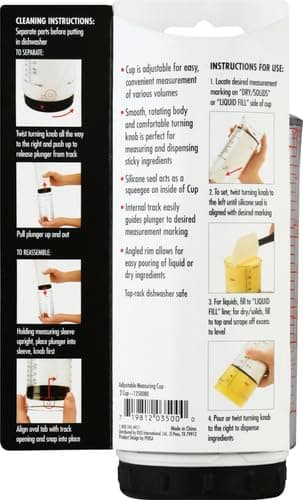 OXO Good Grips 2 Cup Adjustable Measuring Cup thumbnail 4