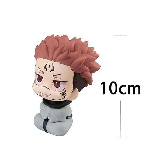 QAHEART 2pcs JJK Figure Ryomen Sukuna Look Up Figure, 10cm Anime Action Figure Model Statue Cake Topper Decoration Handmade Collectible Gifts for Fans thumbnail 7
