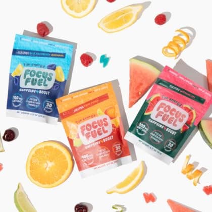 FocusFuel Energy Chews - Trial Size Variety Sample Pack (9 Servings) | Blue Razzberry Lemonade, Watermelon, Fruit Punch, 100mg Caffeine, Alpha GPC, L-Theanine, B12, Magnesium, No Crash or Jitters thumbnail 3