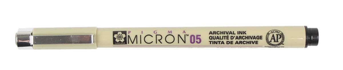 SAKURA PIGMA MICRON 05 FINELINER PEN, 0.45MM LINE WIDTH, PACK OF 2 (Black) thumbnail 3