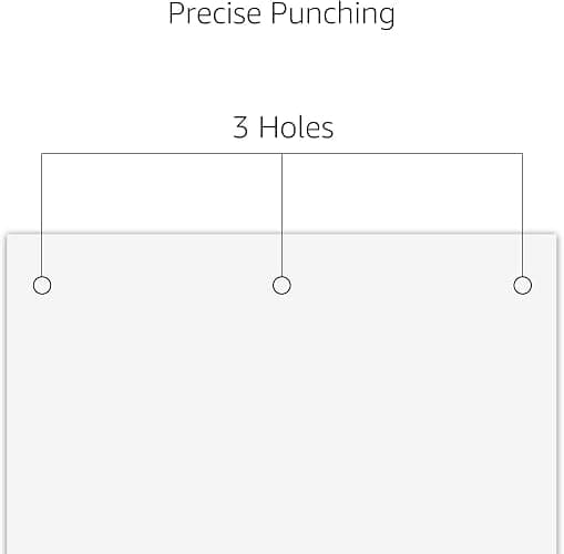 Amazon Basics 3 Hole Punch, 10 Sheet Capacity, Black thumbnail 3
