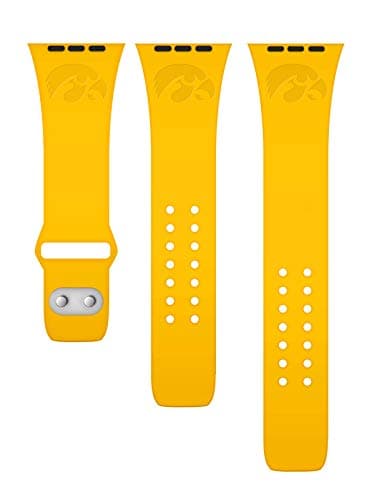 Affinity Bands Iowa Hawkeyes Engraved Silicone Sport Band Compatible with Apple Watch thumbnail 5