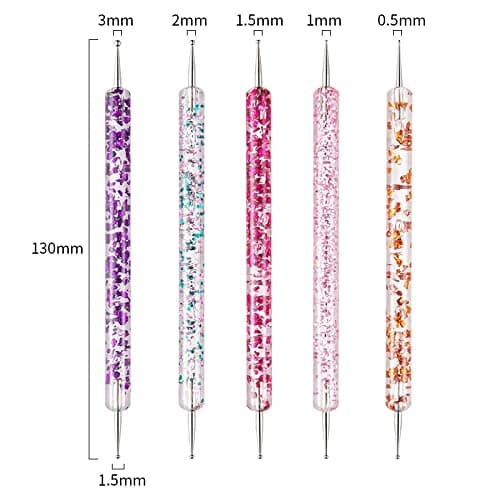 Artdone 31pcs Nail Art Brushes, Nail Art Tool Set, Dotting Tools, Dust Brush,Striping Brushes for Long Lines, Drawing Pen For Gel Polish Design supply - 31pcs thumbnail 5