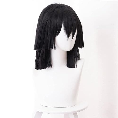 OSIAS Iguro Obanai Cosplay Wig for Man and Boys thumbnail 2