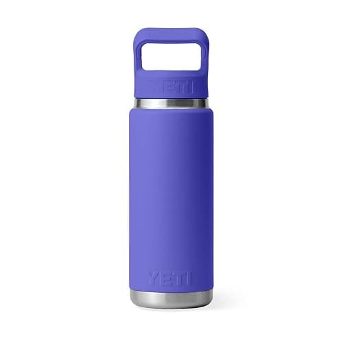 YETI Rambler 26 oz Bottle, Vacuum Insulated, Stainless Steel with Color Matching Straw Cap thumbnail 5