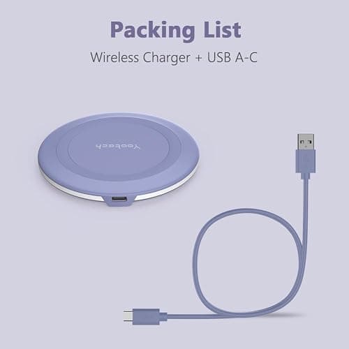 Yootech Wireless Charger,10W Max Wireless Charging Pad(No AC Adapter) | Compatible with iPhone 17/17 Pro/17 Pro Max/Air/16/15/14/13/SE 2022/12/11,Samsung Galaxy S25/S24/S23,for AirPods Pro 3 thumbnail 6