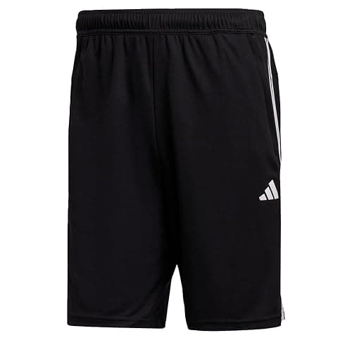 adidas Men's Train Essentials Piqué 3-Stripes Shorts - Large - Black/White thumbnail 8