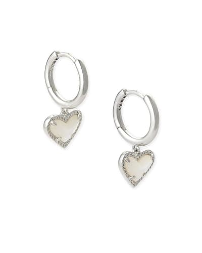 Kendra Scott Ari Heart Huggie Earrings for Women, Fashion Jewelry - Image 1