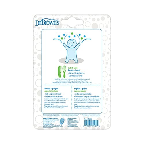 Dr. Brown's Soft and Safe Baby Brush + Comb thumbnail 2