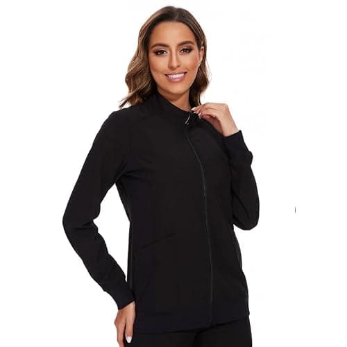 COZYFIT Scrub Jackets for Woman, Zip Front Nurse Jacket, 4-Way Stretch Fabric thumbnail 7