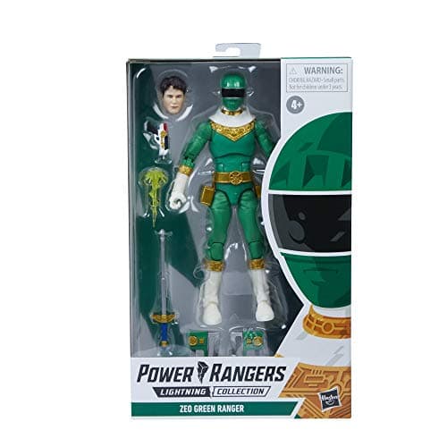 Power Rangers Lightning Collection Zeo IV Green 6-Inch Premium Collectible Action Figure Toy with Accessories thumbnail 3