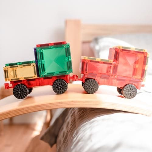 CONNETIX Magnetic Tiles Rainbow Motion Pack, 24 Pieces thumbnail 5