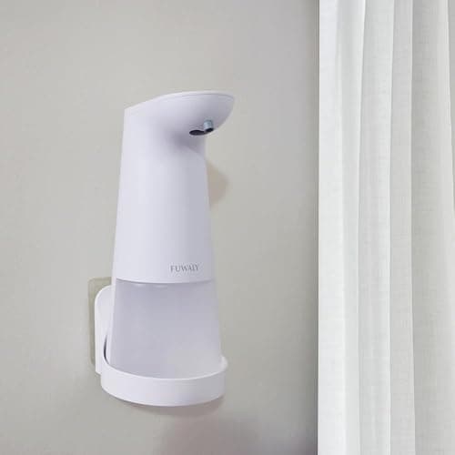 FUWALY No Drilling Storage Rack, Corner Shower Caddy, Bathroom Storage Shelf, with Adhesive Waterproof Strips, Dispenser rack, Cup Holder, Shower Organizing and Décor Organizer. White thumbnail 2