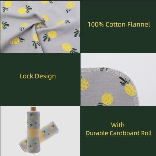 Paperless Towels Roll Washable Cotton Cloth, Reusable Paper Towels - 25 Pack with Durable Cardboard Roll - 10" X 10" Zero Waste Reusable Napkins Eco Friendly thumbnail 9