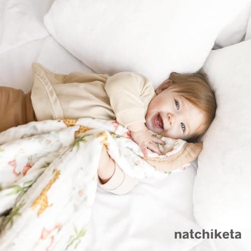 Organic Cotton Muslin Baby Blanket for Boys and Girls - Luxurious Soft Toddler Quilt for Swaddling - Gender Neutral Blanket - Baby and Toddler Gift - Farm thumbnail 9