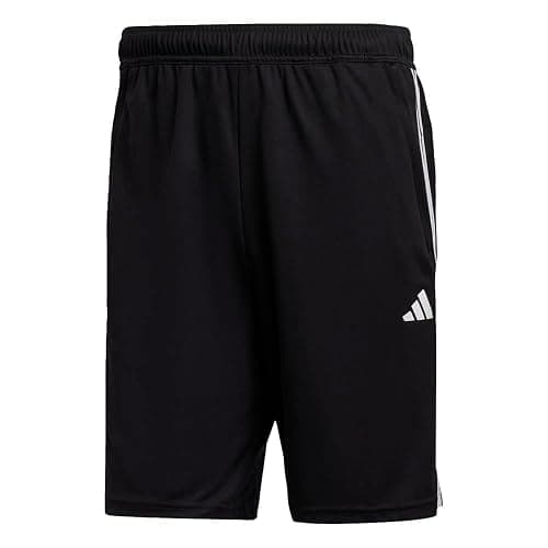 adidas Men's Train Essentials Piqué 3-Stripes Shorts - Large - Black/White thumbnail 2