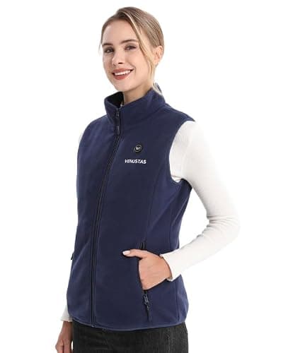 Venustas Women's Fleece Heated Vest with Battery, Lightweight Electric Heated Coat thumbnail 2