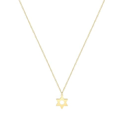 ASCOMY Dainty Gold Pendant Necklace 14k Gold Plated Delicate Tiny Love Heart Star CZ Leaf Pendant Necklace Simple Necklaces Everyday Jewelry for Women thumbnail 8