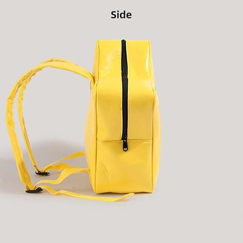 Vobomo Yellow Star Kawaii Backpack PU Leather Ita Bag Backpack Y2k Shoulder Bag Aesthetic Cute Backpack (Yellow) thumbnail 5
