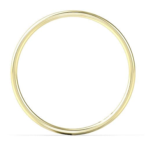 10K White/Yellow/Rose Gold 2MM Round Dome Wedding Band Ring thumbnail 5