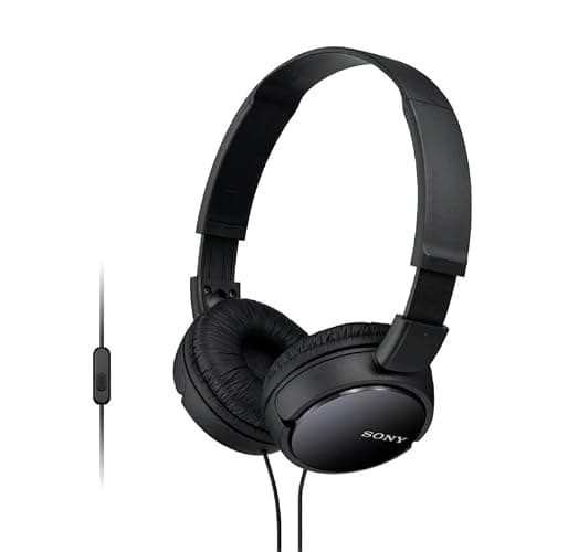 Sony ZX Series Wired On-Ear Headphones with Mic, Black MDR-ZX110AP thumbnail 4