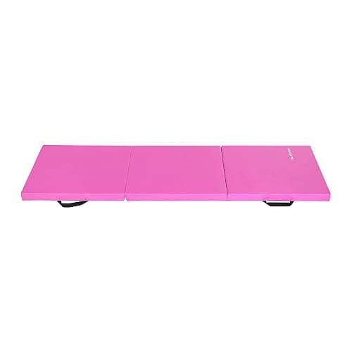 BalanceFrom 6x2 Feet 3-Panel Folding Gymnastics Mat – 2-Inch Thick Pad with Vinyl Surface and Carrying Handles for Tumbling, Yoga, Pilates, Home Workouts, and Martial Arts thumbnail 9