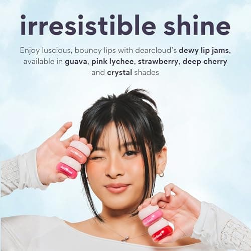 dearcloud Dewy Lip Jam – Hydrating Lip Balm & Gloss with Vitamin E, Korean Skincare (Passion Fruit) thumbnail 5