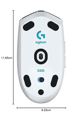 Logitech G G305 LIGHTSPEED kabellose Gaming-Maus mit HERO 12K DPI Sensor, Wireless Verbindung, 6 programmierbare Tasten, 250 Stunden Akkulaufzeit, Leichtgewicht, PC/Mac - Weiß thumbnail 9