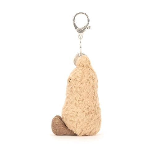 Jellycat Amuseables Peanut Bag Charm, 4.5 inches - Food Plush Keychain - Great Gift Idea thumbnail 2