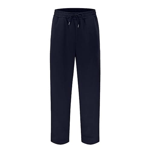 Baggy Sweatpants Men Wide Leg Sweats Pants Loose Cotton Open Bottom Joggers with Pockets Y2k Tall Trousers Streetwear thumbnail 5