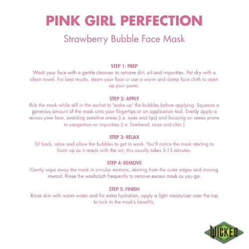 7th Heaven Wicked Bubble Face Mask, Glinda Strawberry Peel Off - 7th Heaven | Vegan, hyaluronic acid, cruelty-free, genuine skincare, wicked merchandise, Genuine 7th Heaven Face Masks Skincare & Wicked thumbnail 4