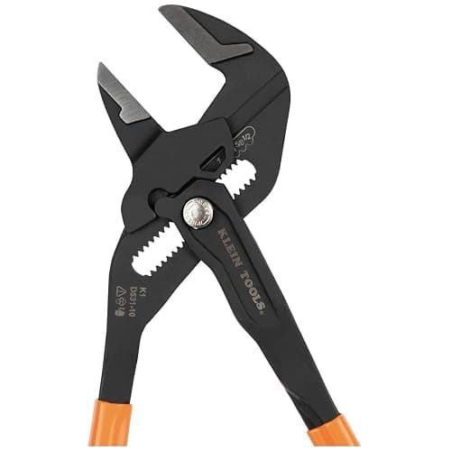 Klein Tools D53102KIT Adjustable Pliers Wrench Set, Compact High-Leverage Parallel Smooth Jaw Pliers, 7-Inch and 10-Inch, 2-Piece thumbnail 9