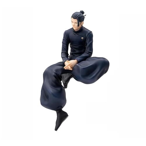Puruuige 2PCS Anime Figures Geto Suguru Figure Model Noodle Stopper Sitting Pose Character Statue PVC Desktop Decoration, 5.5 inch thumbnail 6