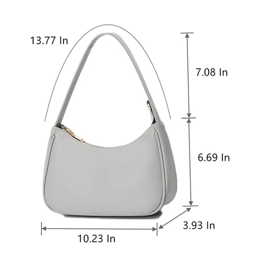 CYHTWSDJ Shoulder Bags for Women, Cute Hobo Tote Handbag Mini Clutch Purse with Zipper Closure thumbnail 3